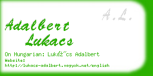 adalbert lukacs business card